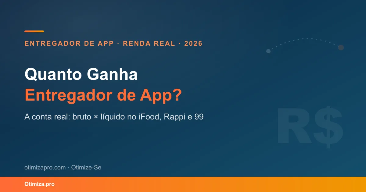 Quanto Ganha Entregador de Aplicativo? Renda Real 2026